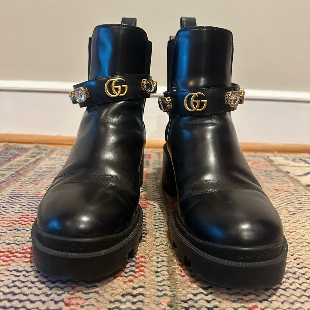 Gucci GG Trip Chelsea Ankle Boots